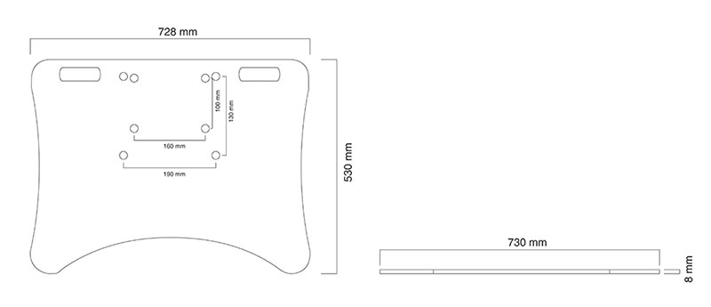 Neomounts PLASMA-M2500FPLATE Fixed Floor Plate