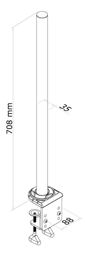 Neomounts FPMA-D935POLE 70cm Extension Pole