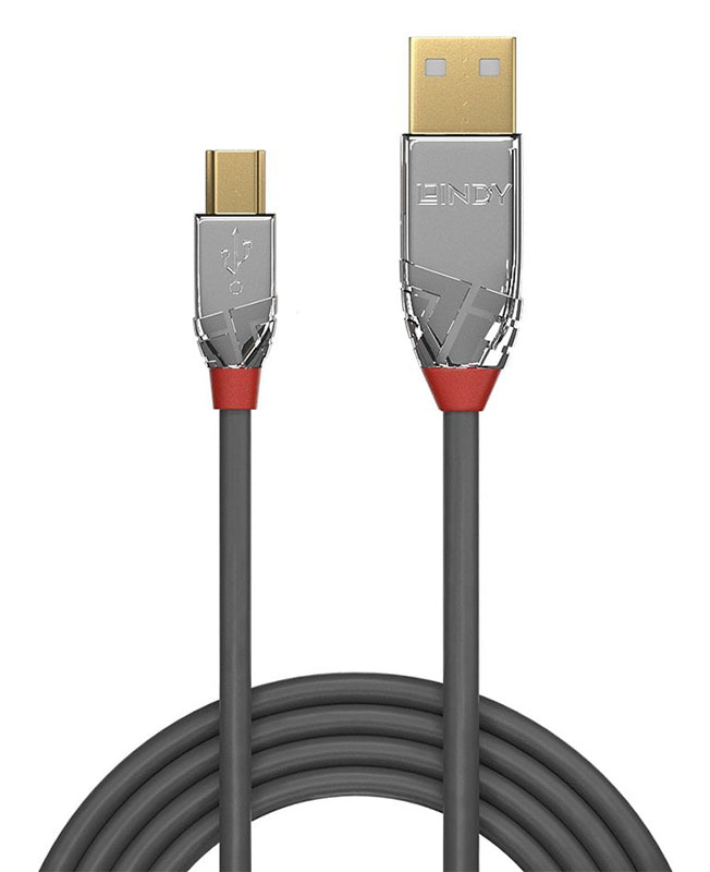 Lindy Cromo Line USB 2.0 Type A to Mini-B Cable