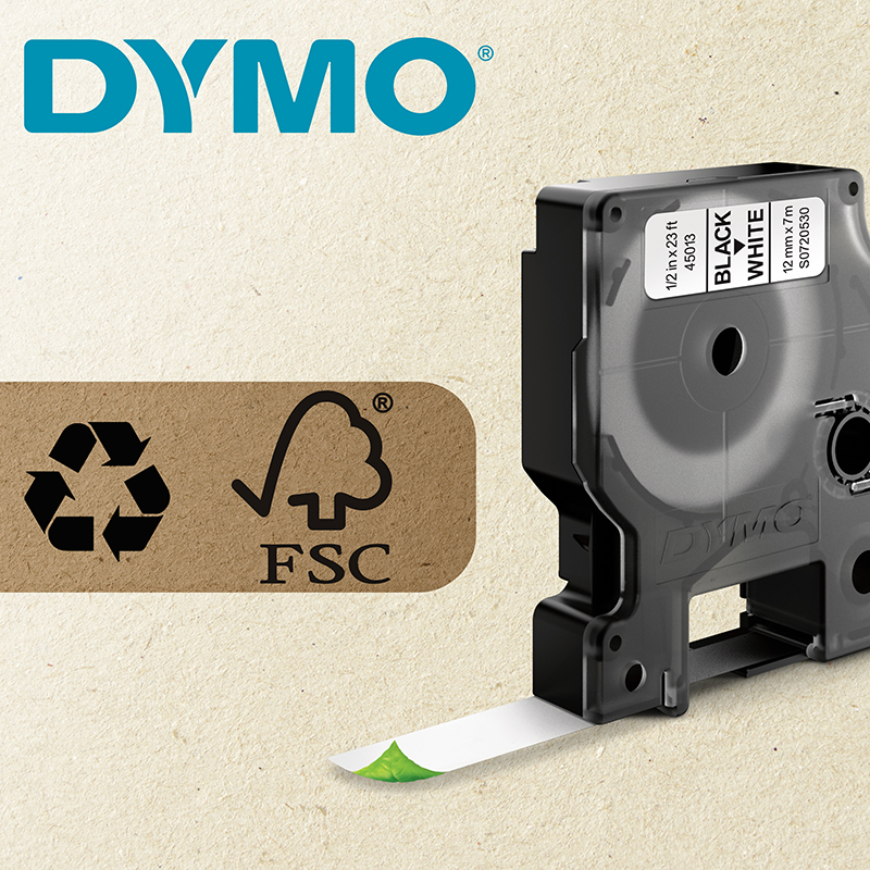 Dymo Standard D1 Label, Black on White