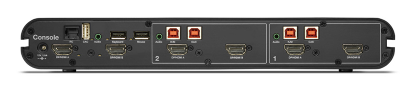 Belkin F1DN202KVM-UN-4 2-Port Dual Head w/CAC KVM Switch