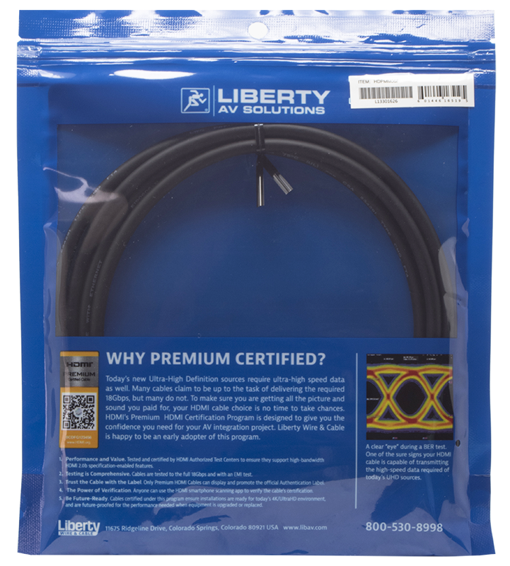 Liberty Premium High Speed HDMI Cable