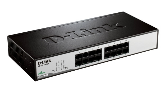 D-Link DES-1016D/B 16-Port 10/100 Fast Ethernet Desktop Switch