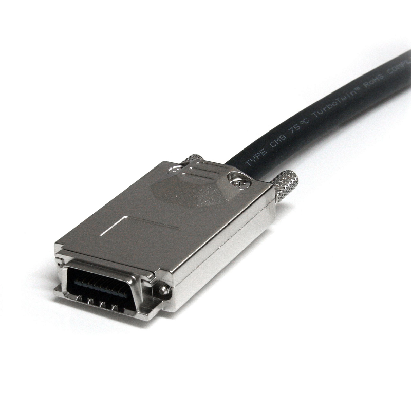 StarTech SAS7070S100 1m Infiniband External SAS Cable - SFF-8470 to SFF-8470