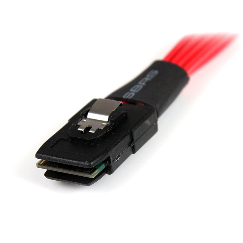 StarTech SAS8087S450 50cm Serial Attached SCSI SAS Cable - SFF-8087 to 4x Latching SATA