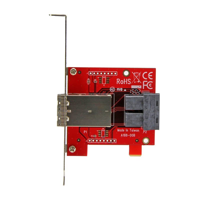StarTech SFF86448PLT2 Mini-SAS Adapter - Dual SFF-8643 to SFF-8644 - 12Gbps
