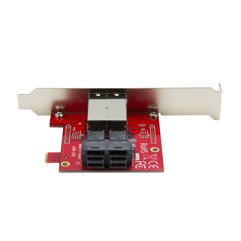 StarTech SFF86448PLT2 Mini-SAS Adapter - Dual SFF-8643 to SFF-8644 - 12Gbps