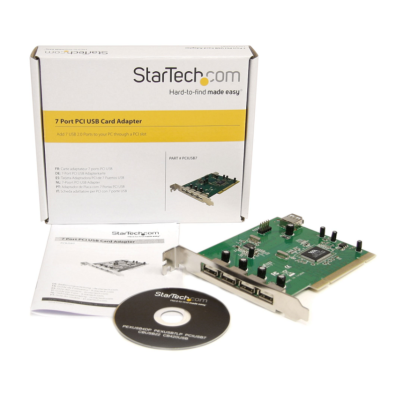 StarTech PCIUSB7 7 Port PCI USB Card Adapter