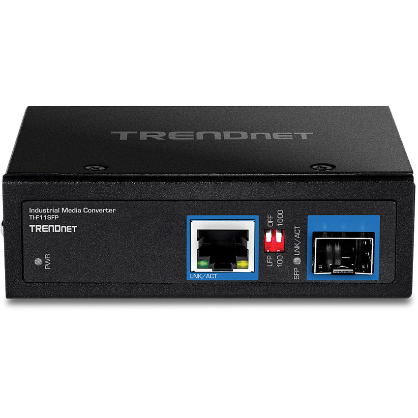 TRENDnet TI-F11SFP Hardened Industrial 100/1000Base-T to SFP Media Converter