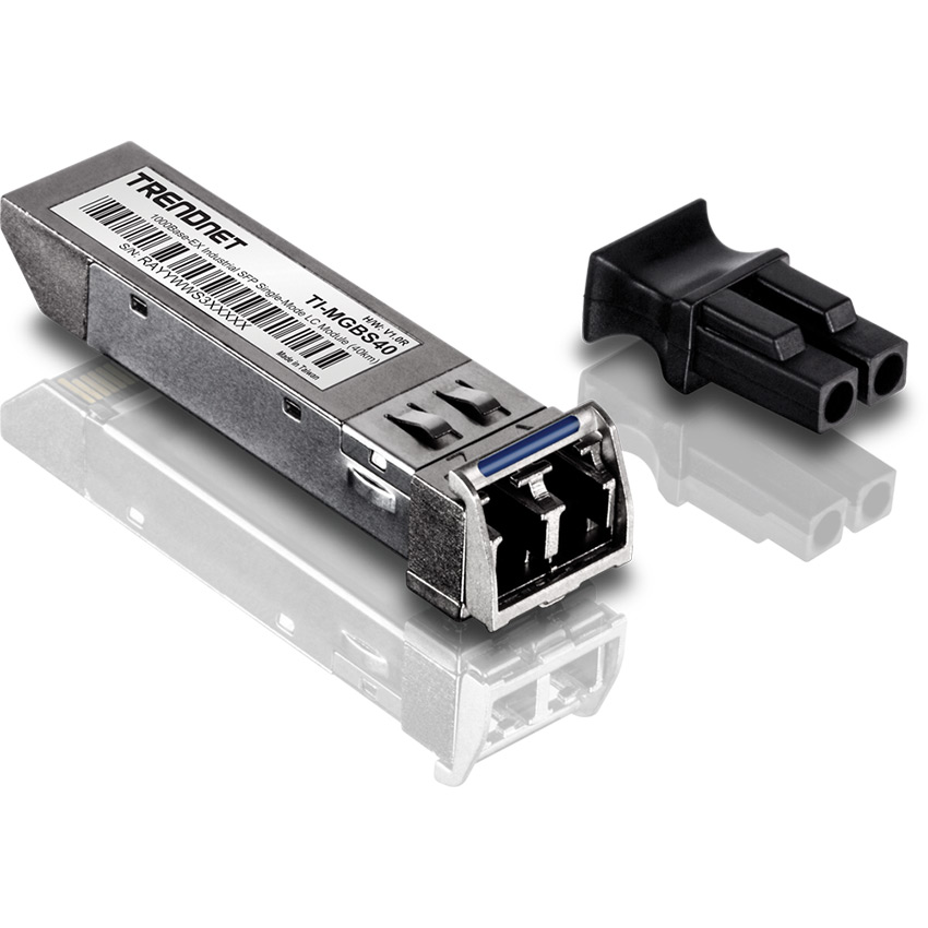 TRENDnet TI-MGBS40 1000Base-EX Industrial SFP Single-Mode LC Module (40km)