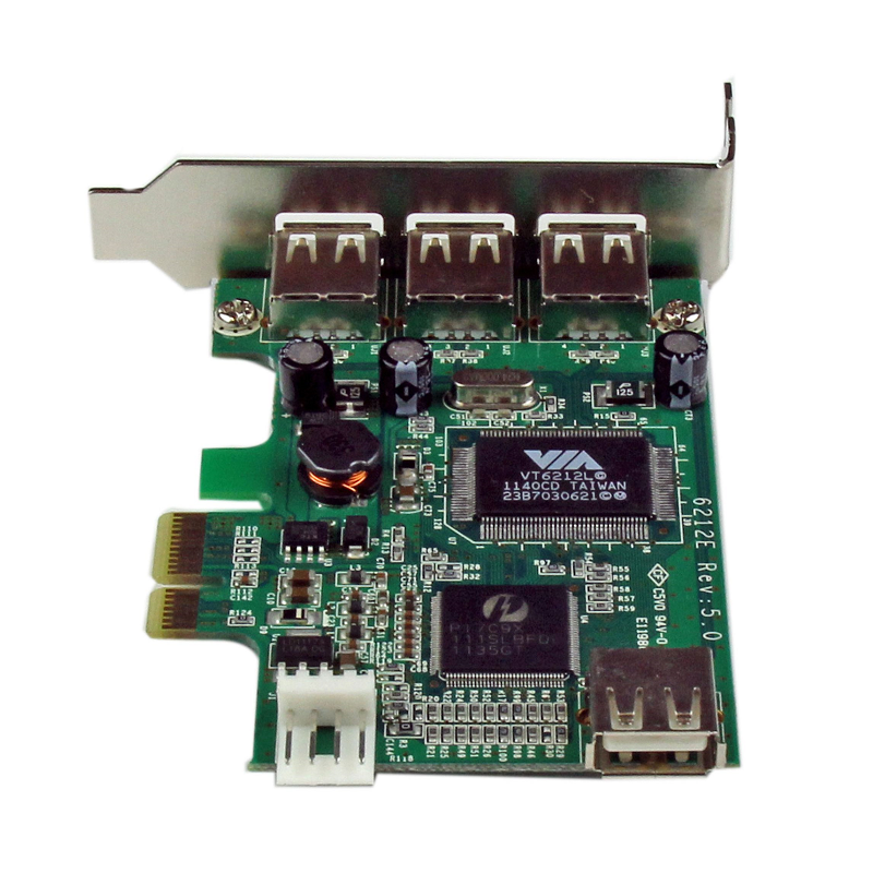 StarTech PEXUSB4DP 4 Port PCI Express Low Profile High Speed USB Card
