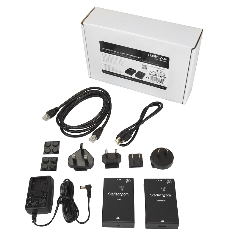 StarTech USB2001EXTV USB 2.0 Extender over Cat5e/Cat6 Cable (RJ45)