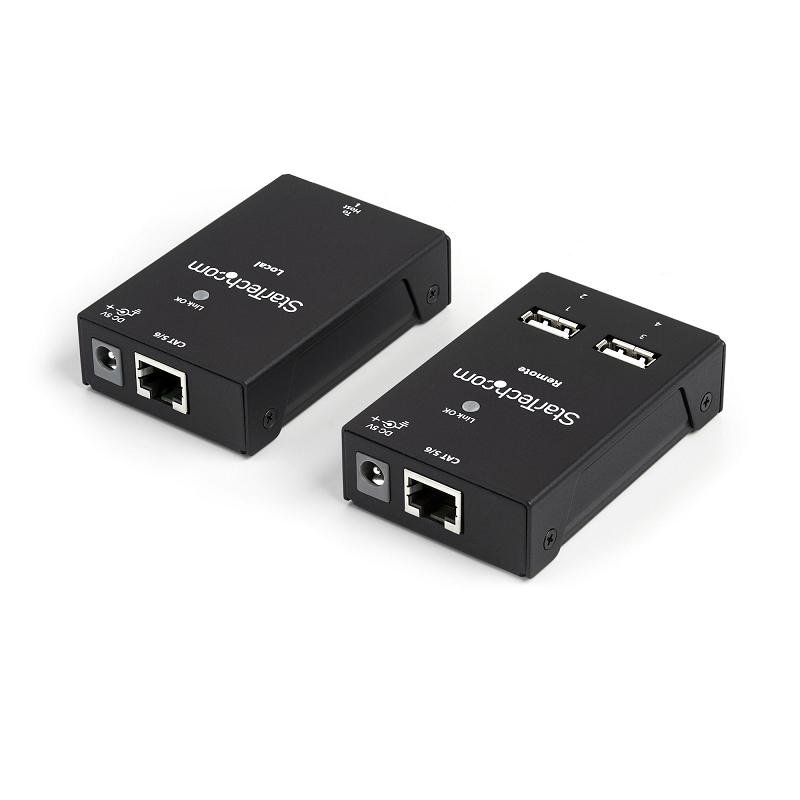 StarTech USB2004EXTV 4-Port USB 2.0-Over-Cat5-or-Cat6 Extender 