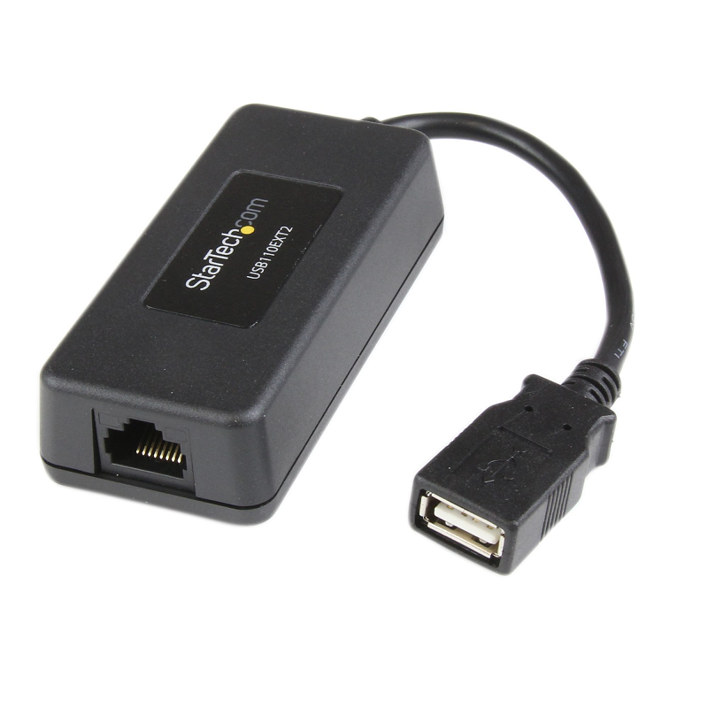 StarTech USB110EXT2 1 Port USB over Cat5 / Cat6 Ethernet Extender - up to 131ft (40m)