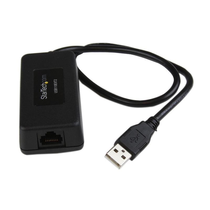 StarTech USB110EXT2 1 Port USB over Cat5 / Cat6 Ethernet Extender - up to 131ft (40m)