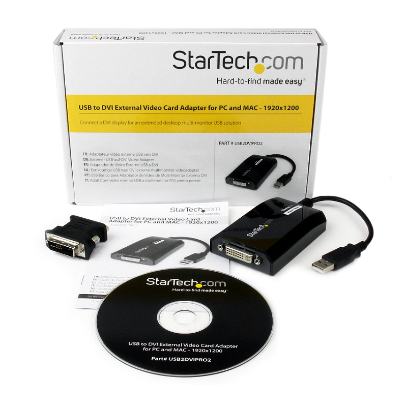 StarTech USB2DVIPRO2 USB to DVI Adapter - 1920x1200