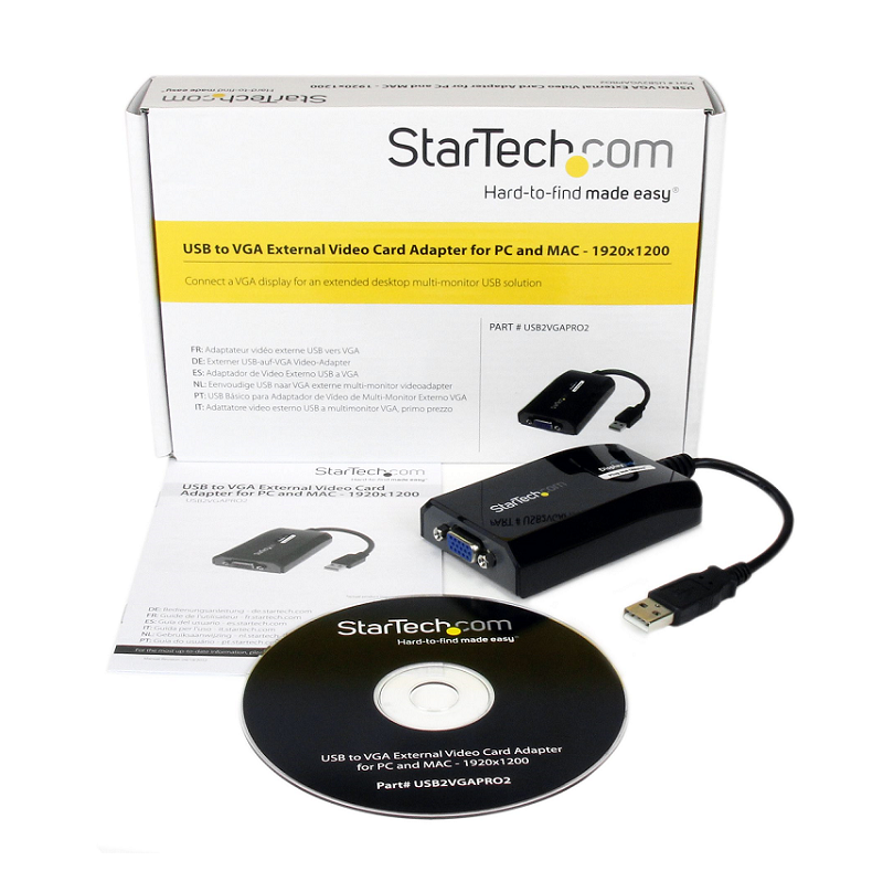 StarTech USB2VGAPRO2 USB to VGA Adapter - 1920x1200