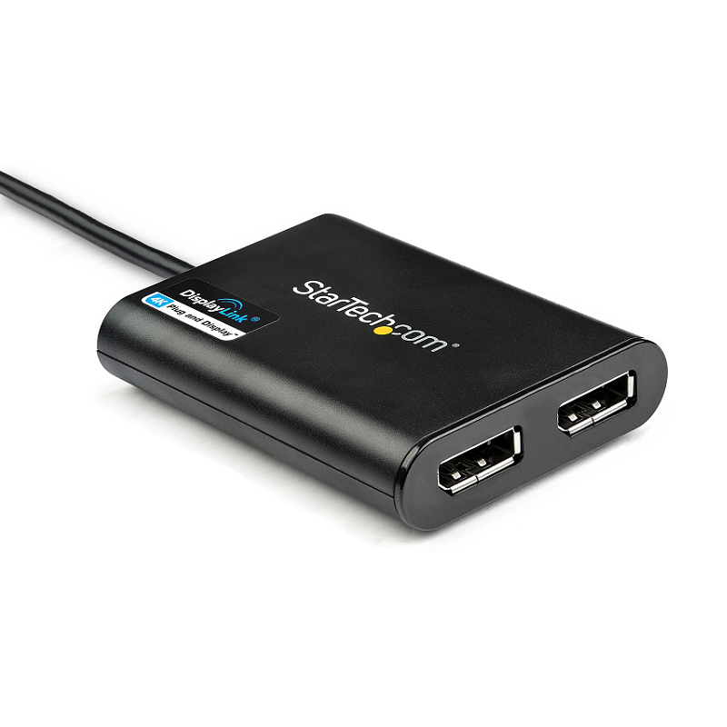StarTech USB32DP24K60 USB 3.0 to Dual DisplayPort Adapter - 4K 60Hz