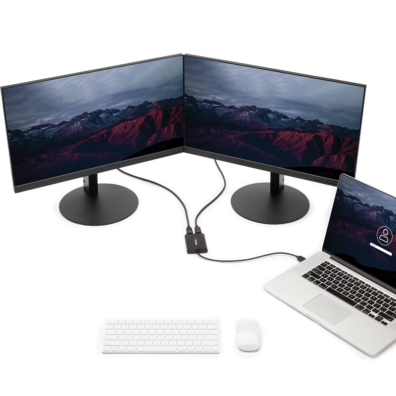 StarTech USB32DP24K60 USB 3.0 to Dual DisplayPort Adapter - 4K 60Hz