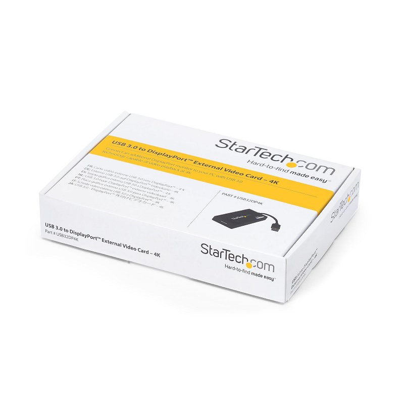 StarTech USB32DP4K USB 3.0 to DisplayPort Adapter - DisplayLink Certified - 4K 30Hz