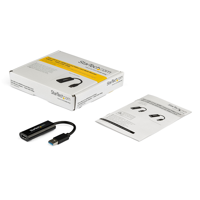 StarTech USB32HDES USB 3.0 to HDMI Adapter for Monitor - External Video & Graphics Card