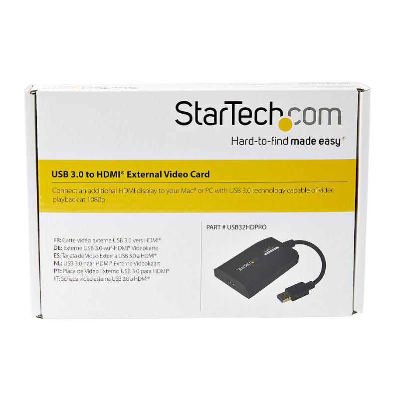 StarTech USB32HDPRO USB 3.0 to HDMI Adapter for Monitor - External Video & Graphics Card