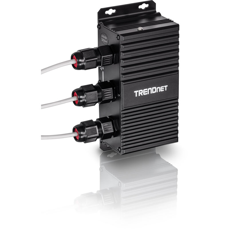 TRENDnet TI-EU120 2-Port Industrial Outdoor Gigabit UPoE Extender