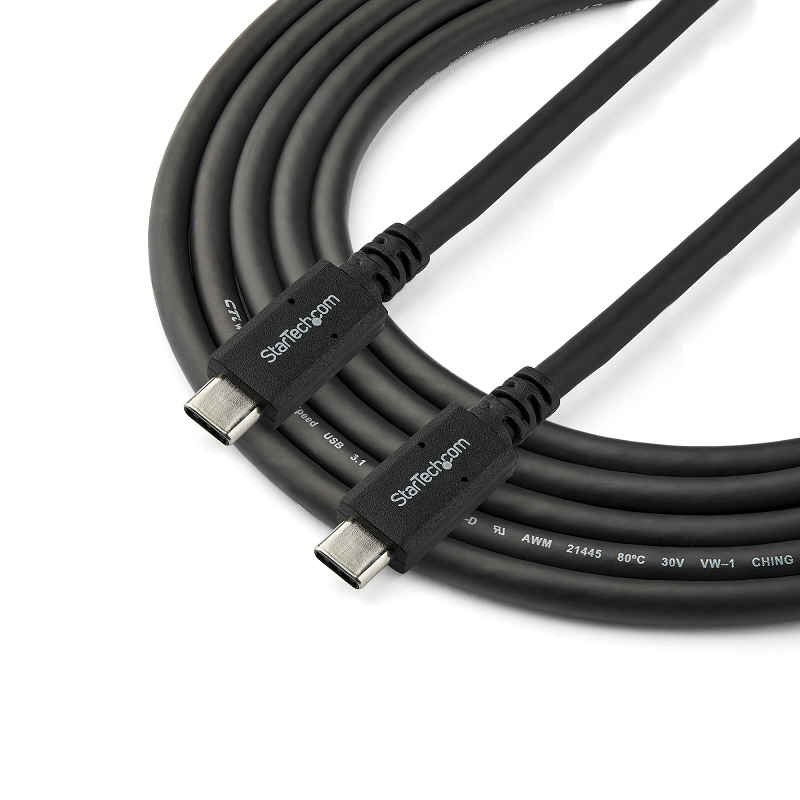 StarTech USB315C5C6 6 ft USB C to USB C Cable - 5A, 100W PD 3.0 - USB-IF Certified - M/M