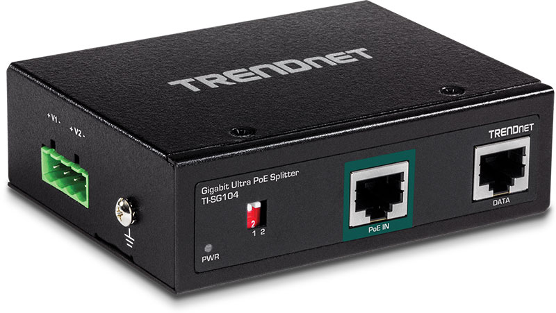 TRENDnet TI-SG104 Industrial Gigabit UPoE Splitter