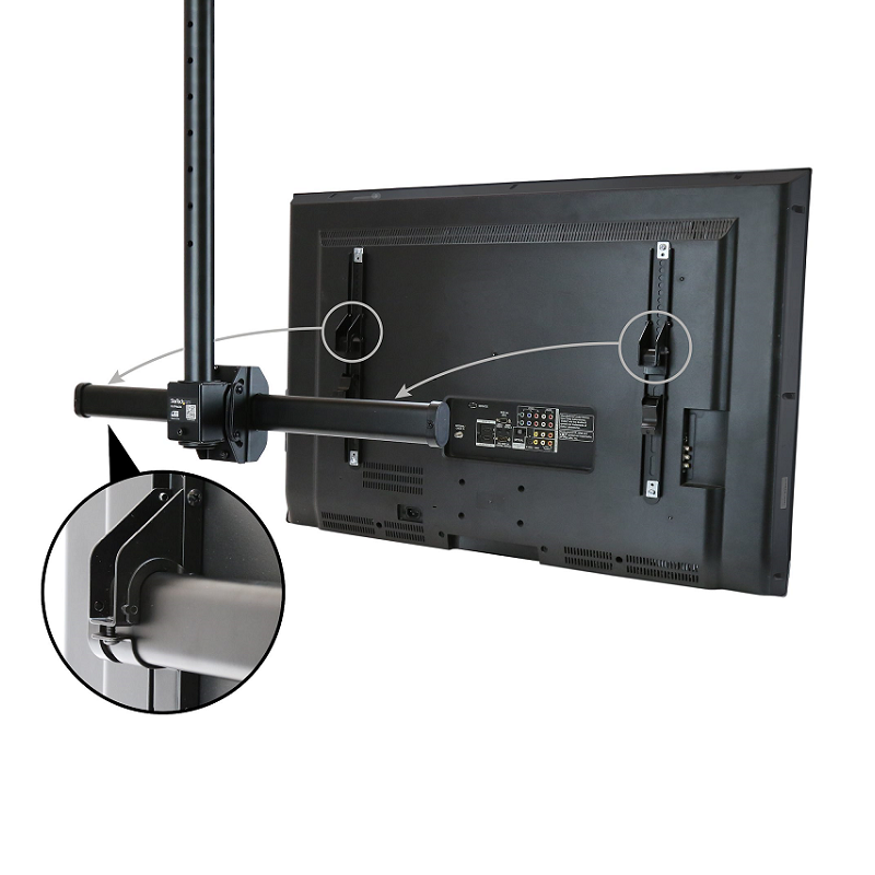 StarTech FPCEILPTBSP Ceiling TV Mount - 1.8 inch to 3 inch Short Pole