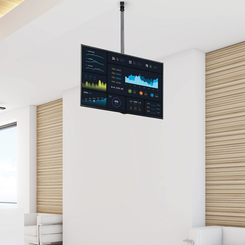 StarTech FPCEILPTBSP Ceiling TV Mount - 1.8 inch to 3 inch Short Pole