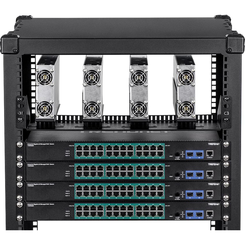 TRENDnet TI-R4U 19in Rackmount Industrial Power Supply Vertical Chassis