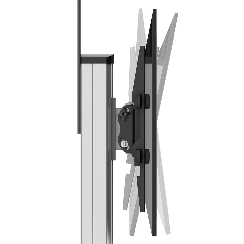 StarTech STNDMTV70 TV Cart - Height Adjustable - Lockable Wheels