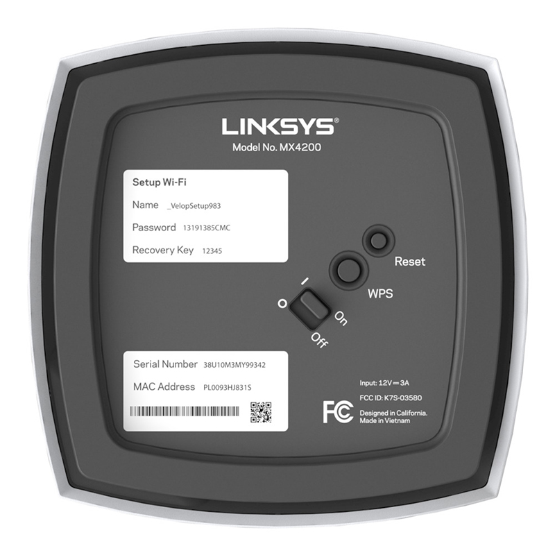 Linksys MX8400-UK Velop Whole Home Intelligent Mesh WiFi 6 System Tri-Band 2PK