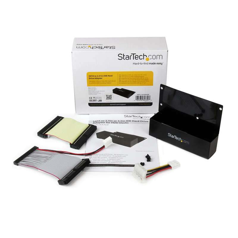StarTech SAT2IDEADP SATA to 2.5in or 3.5in IDE Hard Drive Adapter for HDD Docks