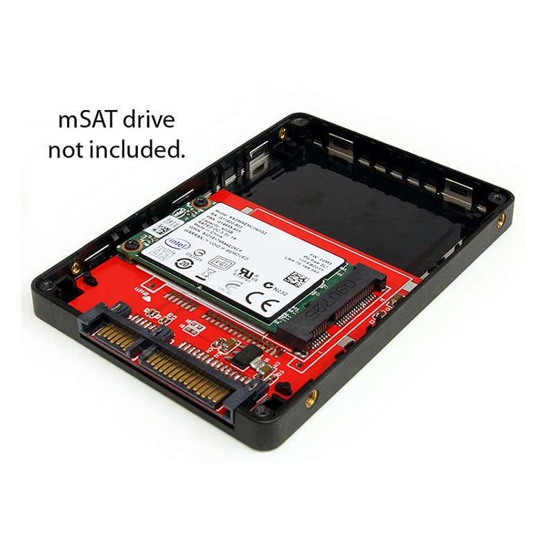 StarTech SAT2MSAT25 2.5in SATA to Mini SATA SSD Adapter Enclosure