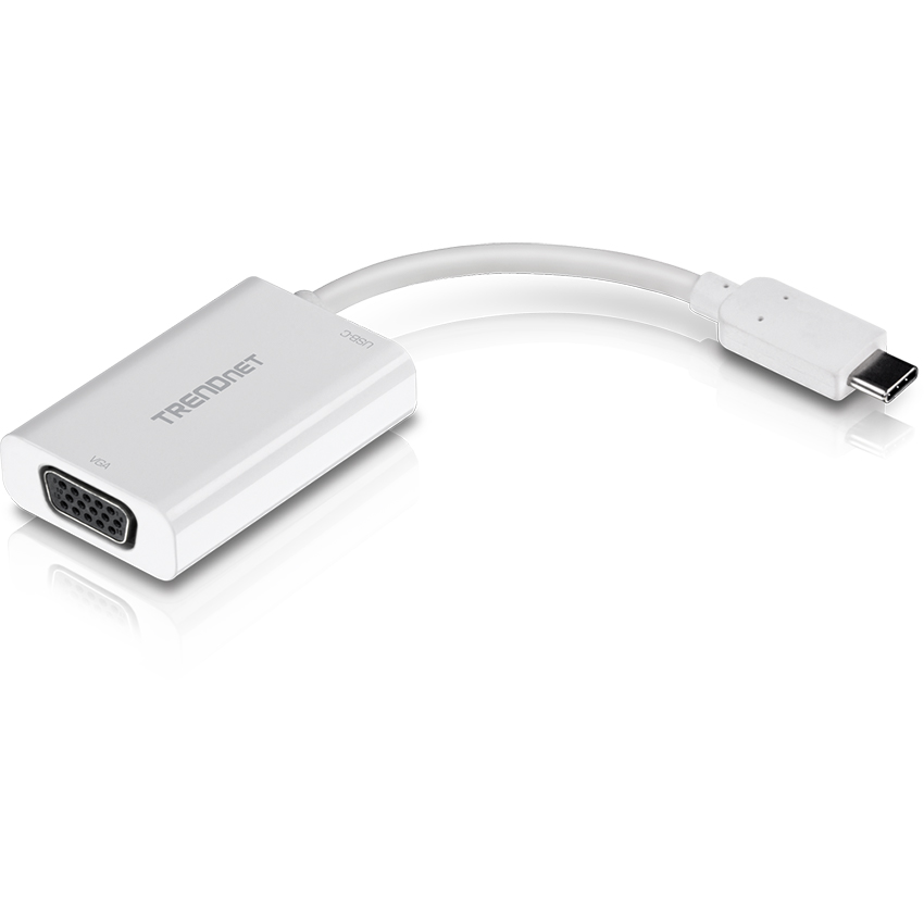TRENDnet TUC-VGA2 USB-C to VGA Adapter with Power Delivery