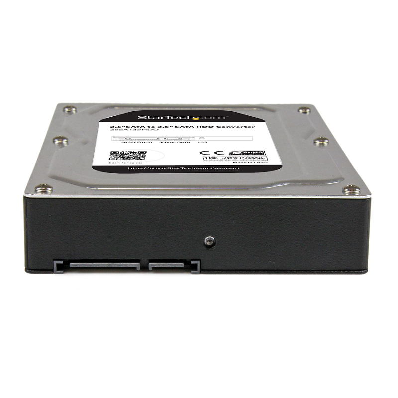StarTech 25SAT35HDD 2.5 inch to 3.5 inch SATA Aluminum Hard Drive Adapter Enclosure w/SSD / HDD