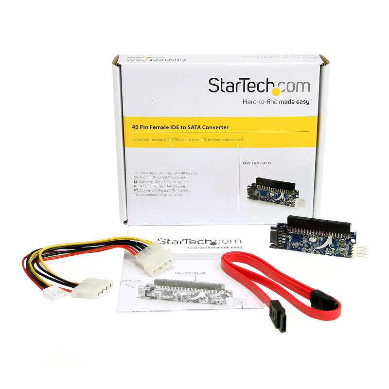 StarTech IDE2SAT25 40 Pin Female IDE to SATA Adapter Converter