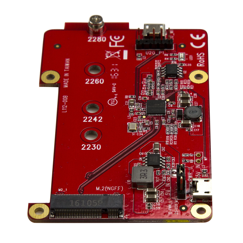 StarTech PIB2M21 USB to M.2 SATA Converter for Raspberry Pi and Development Boards