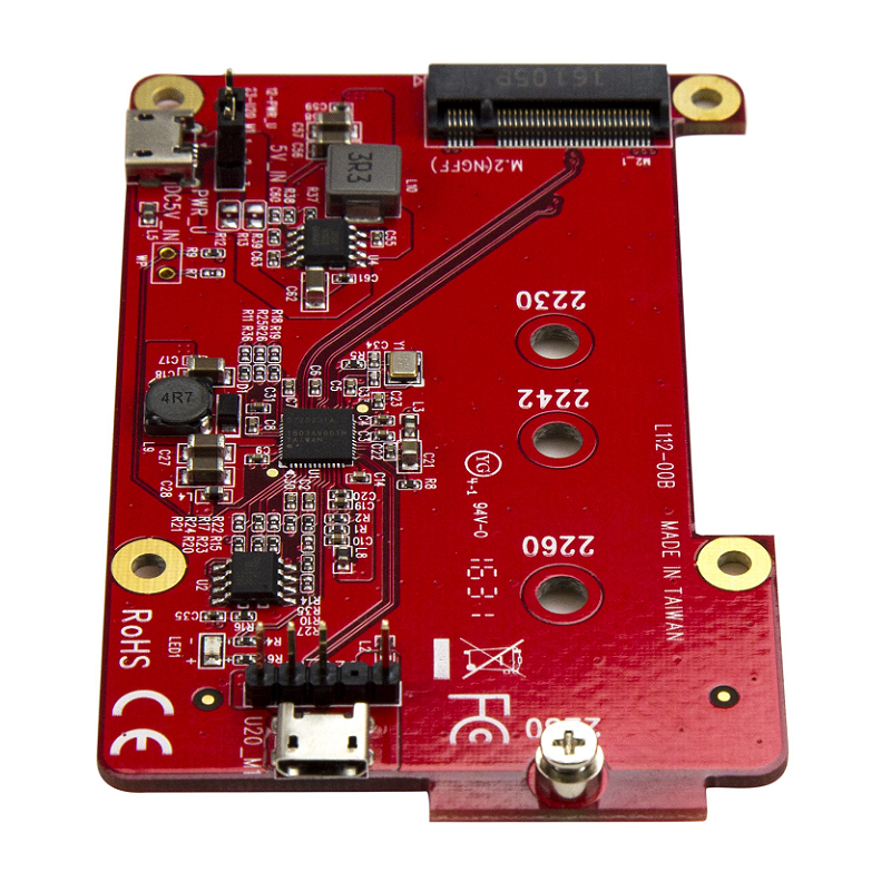 StarTech PIB2M21 USB to M.2 SATA Converter for Raspberry Pi and Development Boards
