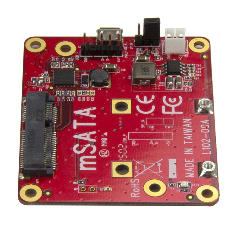 StarTech PIB2MS1 USB to mSATA Converter for Raspberry Pi and Development Boards