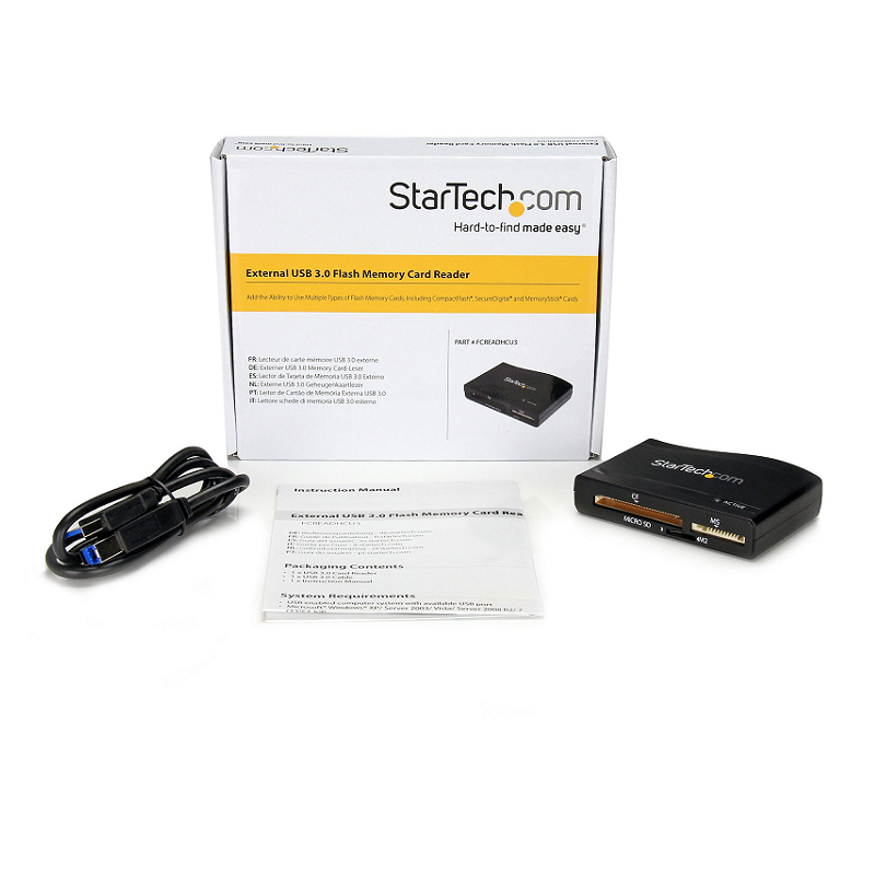 StarTech FCREADHCU3 USB 3.0 Multi Media Memory Card Reader