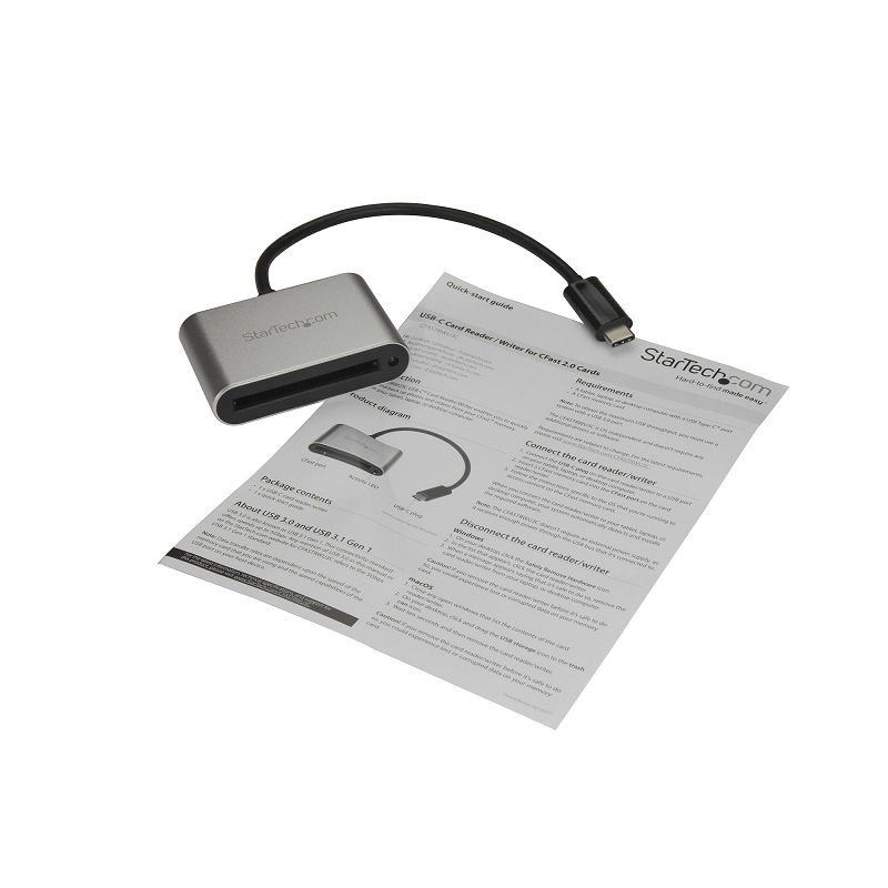 StarTech CFASTRWU3C CFast 2.0 Card Reader/Writer USB C USB 3.0
