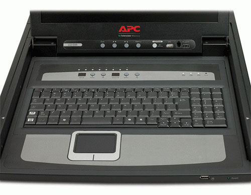 APC 17 Inch Rack LCD Console with Integrated 8 Port Analog KVM Switch