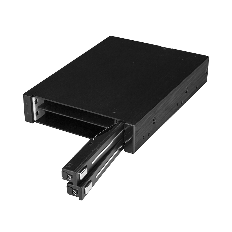 StarTech HSB225S3R Dual-Bay 2.5 inch SATA SSD / HDD Rack for 3.5 inch Bay - Trayless - RAID