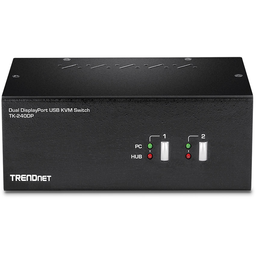 TRENDnet TK-240DP 2-Port Dual Monitor DisplayPort KVM Switch