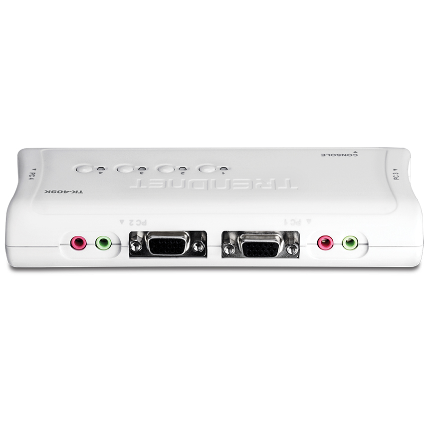 TRENDnet TK-409K 4-Port USB KVM Switch Kit w/ Audio