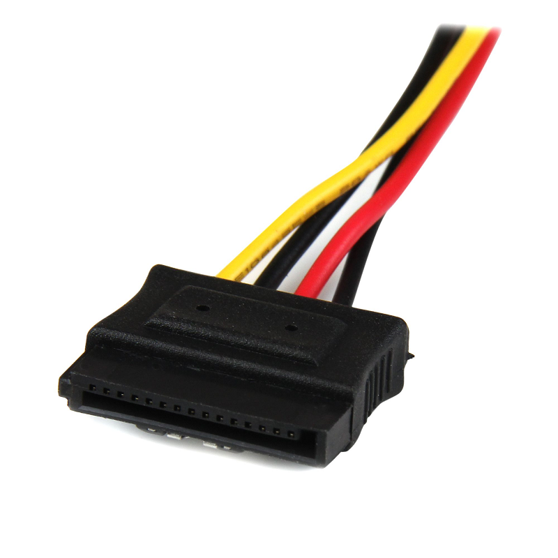 StarTech PYO2LP4LSATA 12in LP4 to 2x Latching SATA Power Y Cable Splitter Adapter