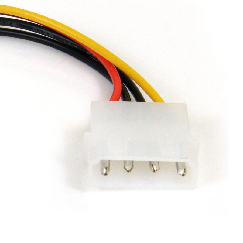 StarTech SATAPOWADAPR 6in 4 Pin LP4 to Right Angle SATA Power Cable Adapter